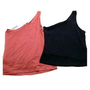 One shoulder top - medium/large